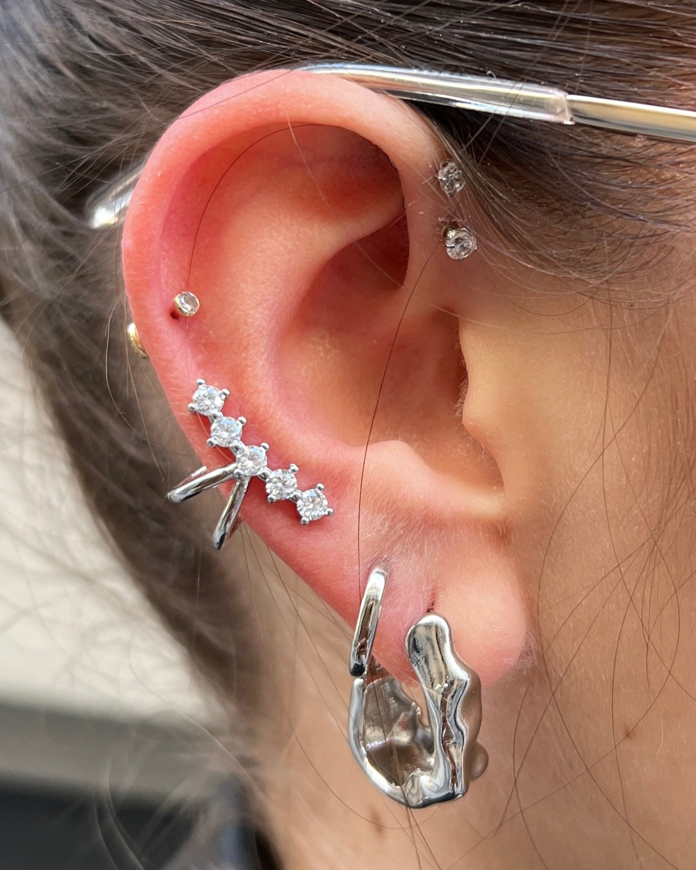Ear Cuff paloma silver