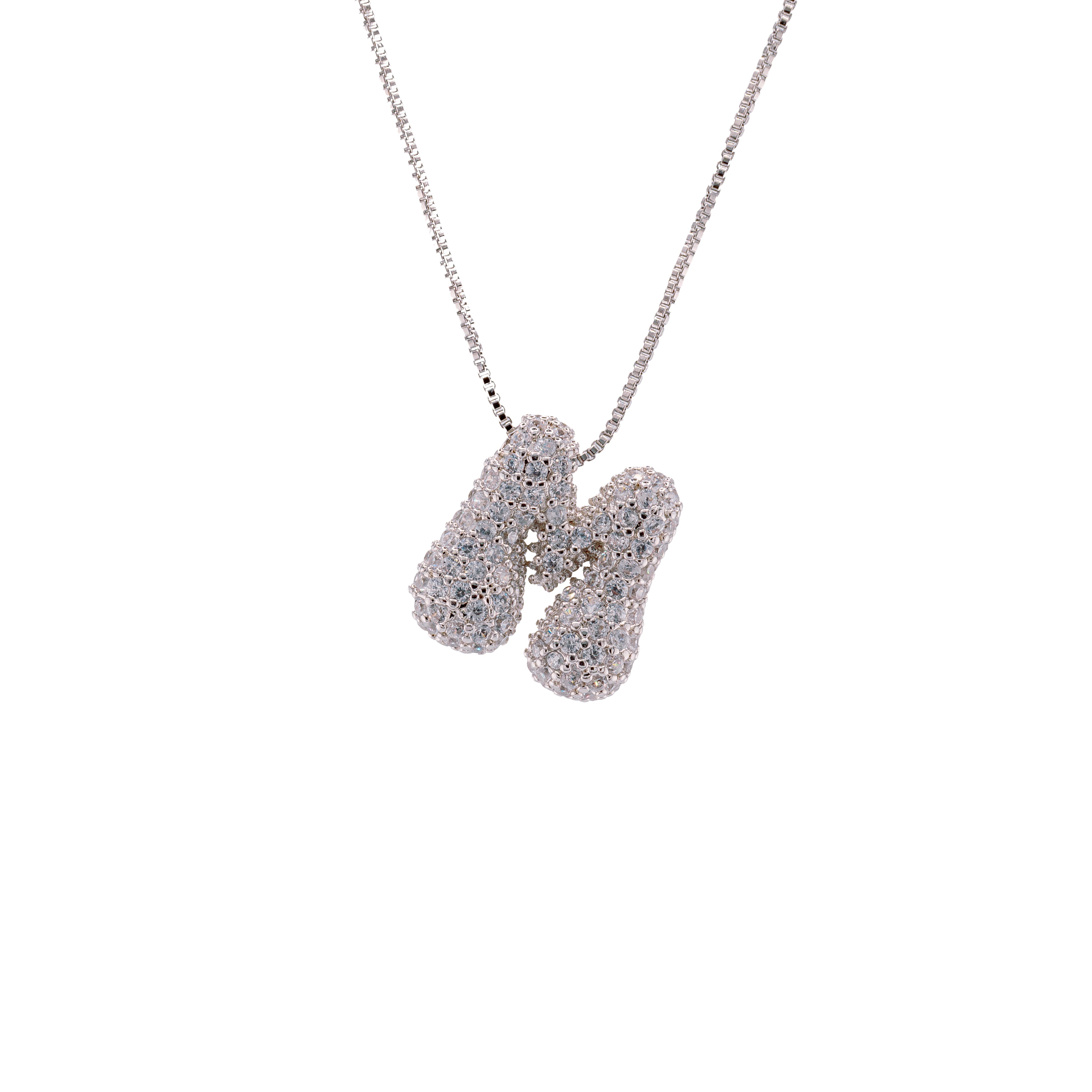 Cadena con Inicial Denim