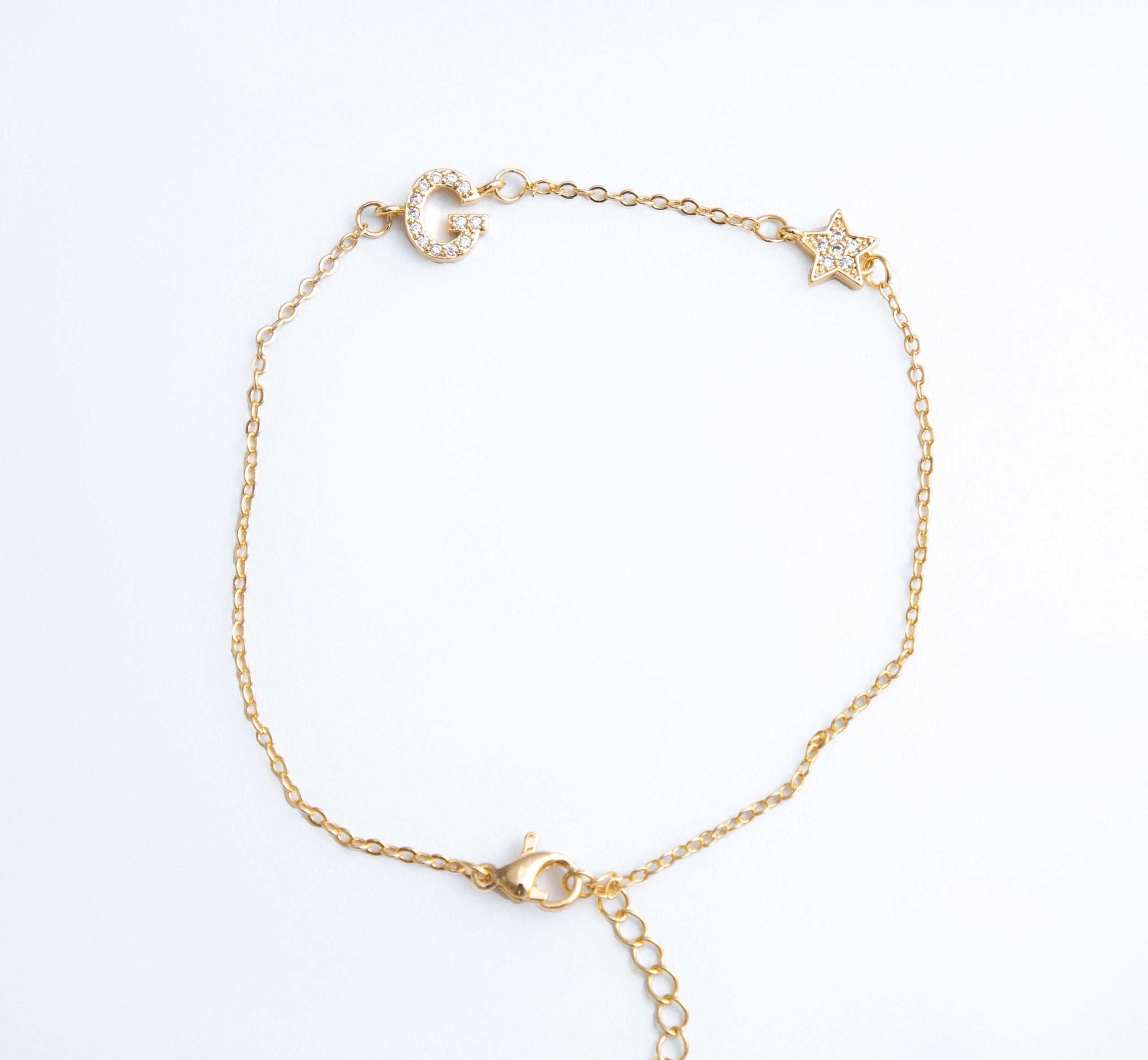 tobillera con inicial G