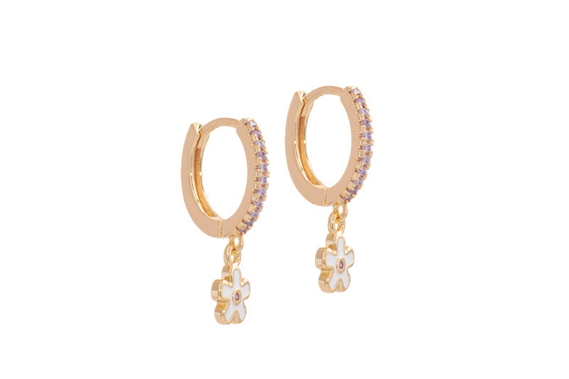 Aretes Flor de Púrpura