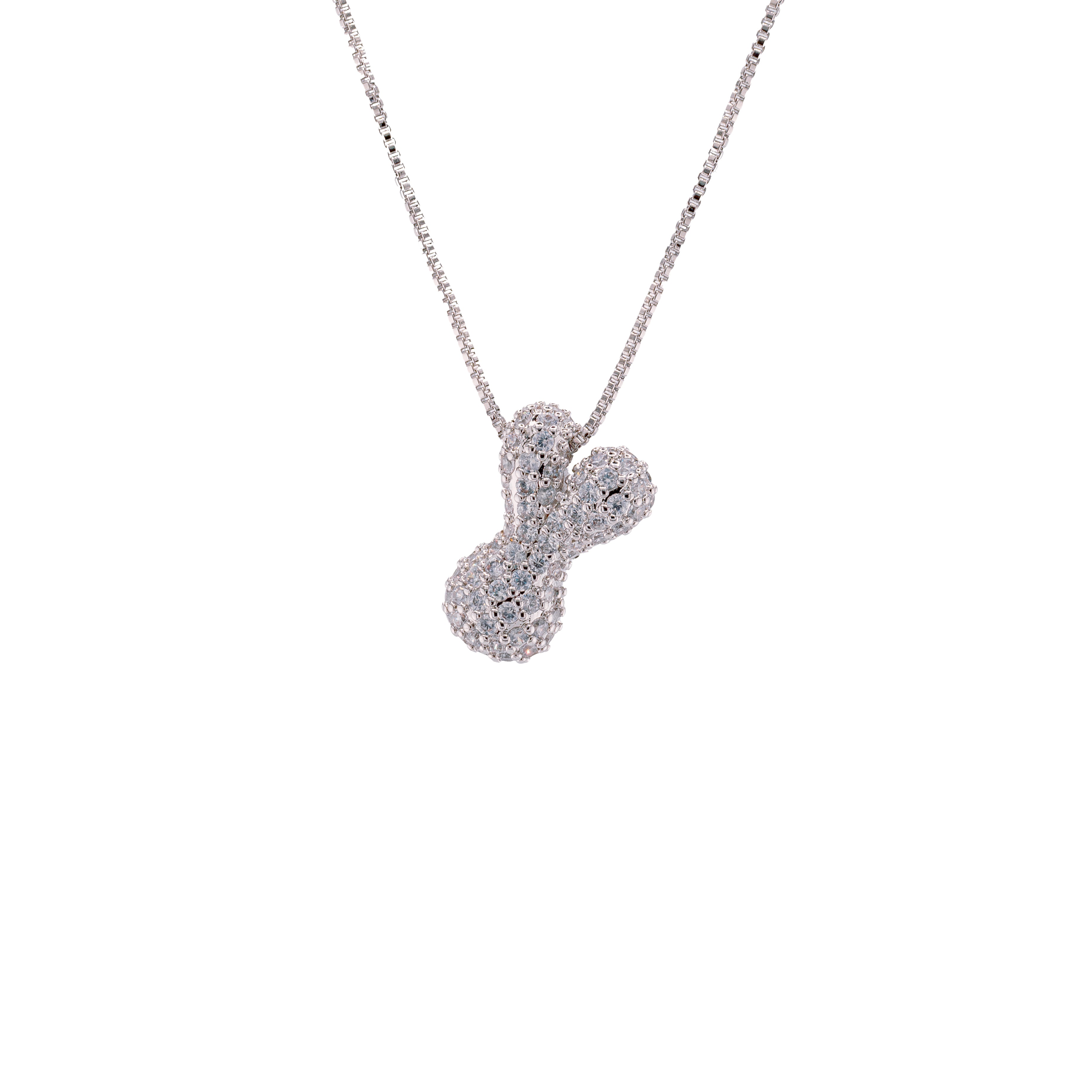 Cadena con Inicial Denim