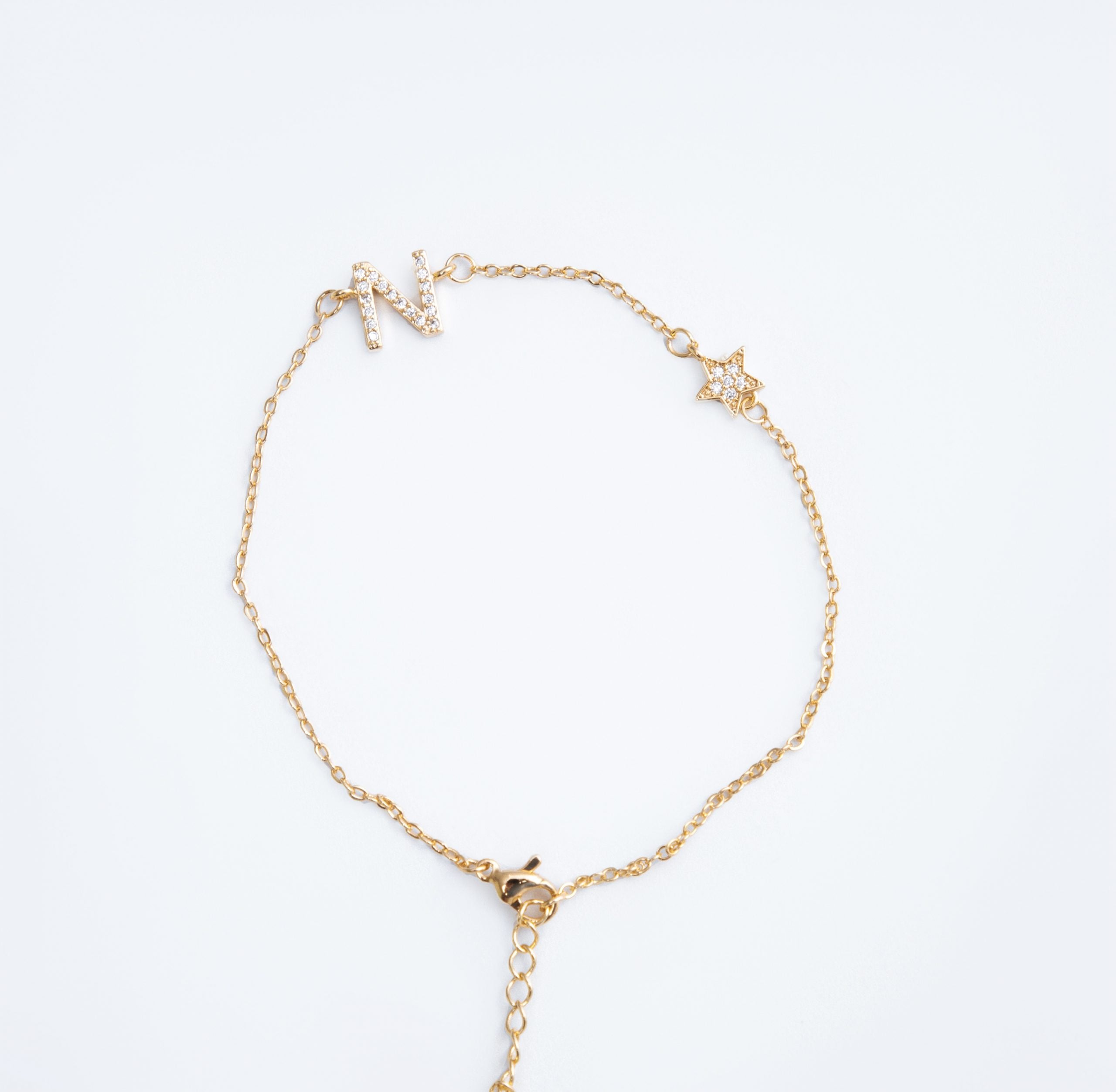 tobillera con inicial N